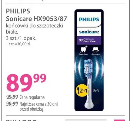 Końcówki do szczoteczki Philips Sonicare HX9053/87 promocja w Hebe