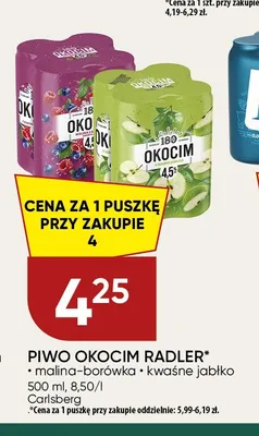 Piwo Okocim Radler malina-borówka promocja w Chata Polska
