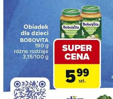 Obiadek dla dzieci BoboVita promocja w Carrefour Market