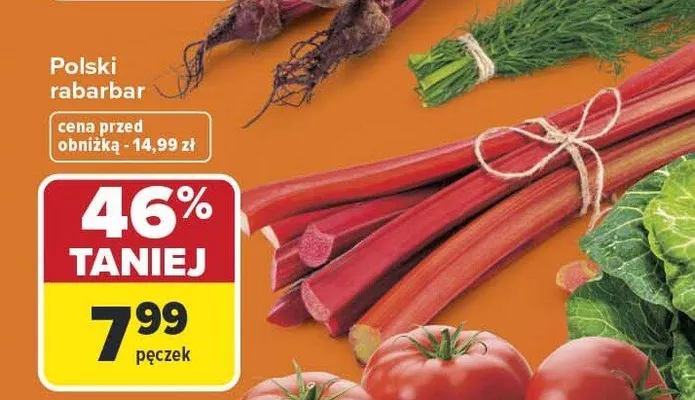 Rabarbar polski promocja w Carrefour