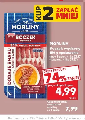 Boczek wędzony Morliny promocja w Kaufland