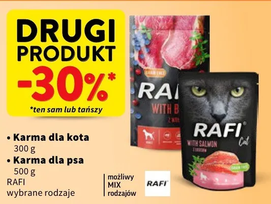 Karma dla kota Rafi wybrane rodzaje promocja w Intermarche
