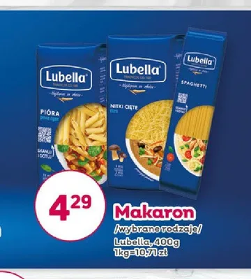 Makaron Lubella Nitki Cięte promocja w Bliski