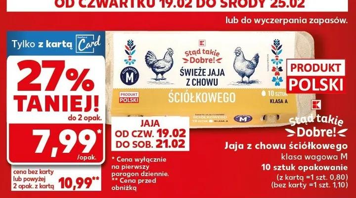 Jaja promocja w Kaufland