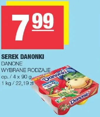 Serek Danonki Danone wybrane rodzaje promocja w SPAR