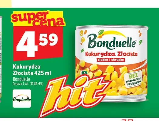 Kukurydza Złocista Bonduelle promocja w TOPAZ
