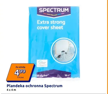 Plandeka ochronna 4x4 m promocja w Action