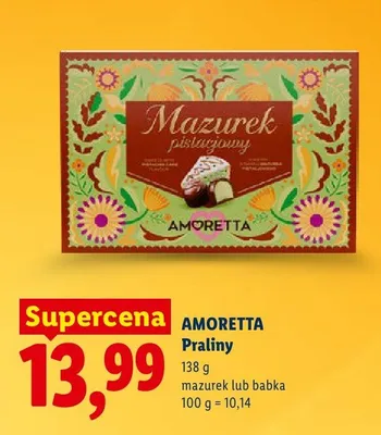 Mazurek pistacjowy lub babka promocja w Lidl