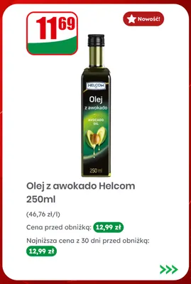 Olej z awokado Helcom promocja w Dino