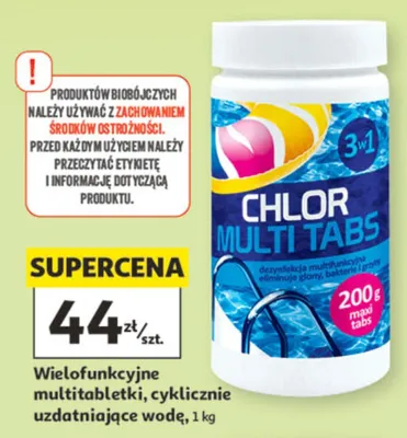 Wielofunkcyjne multitabletki cyklicznie uzdatniające wodę promocja w Auchan
