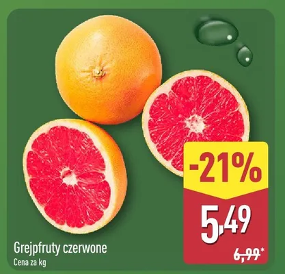 Grejpfruty czerwone promocja w Aldi