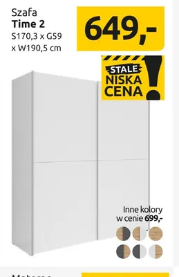 Szafa Time 2 promocja w Black Red White