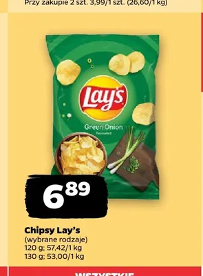 Chipsy Lay's Green Onion promocja w Netto
