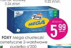 Chusteczki higieniczne Foxy Mega 200-pak promocja w Drogerie Jasmin