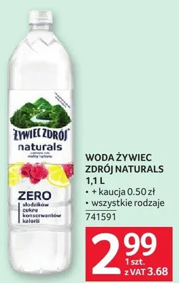 Woda Żywiec Zdrój naturals promocja w Selgros