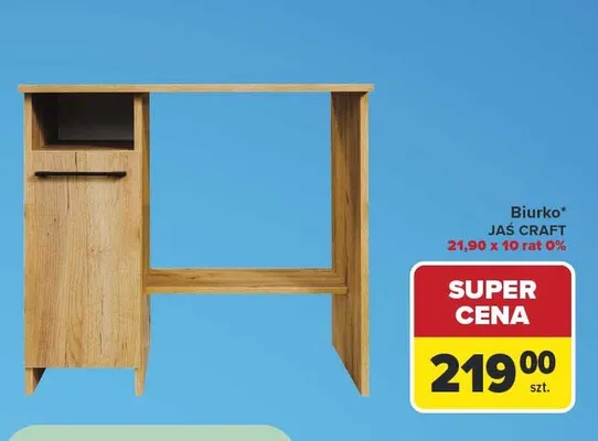 Biurko Jaś Craft promocja w Carrefour