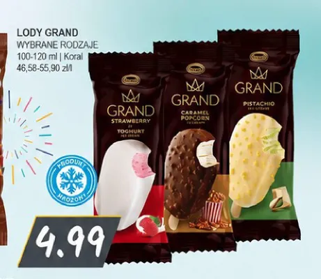 Lody Grand Pistachio promocja w Słoneczko