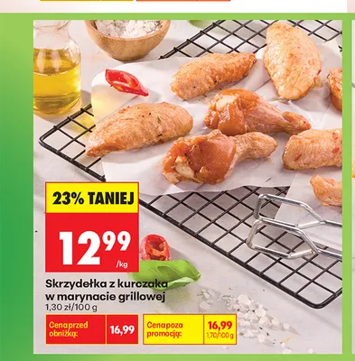 Skrzydełka z kurczaka w marynacie grillowej promocja w Biedronka