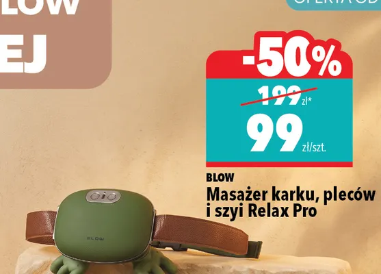 Masażer karku, pleców i szyi Blow Relax Pro promocja w Biedronka Home