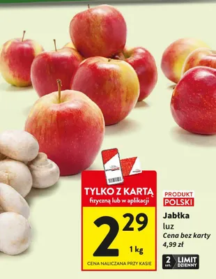 Jabłka luz promocja w Intermarche