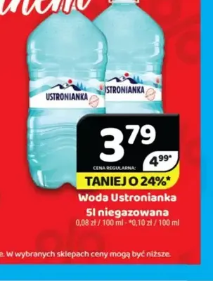 Woda niegazowana Ustronianka promocja w Delfin