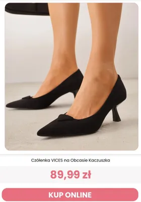 Czółenka VICES na Obcasie Kaczuszka promocja w Renee