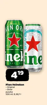Piwo Heineken Original promocja w Netto