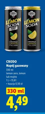 Napój gazowany CRODO promocja w Lidl
