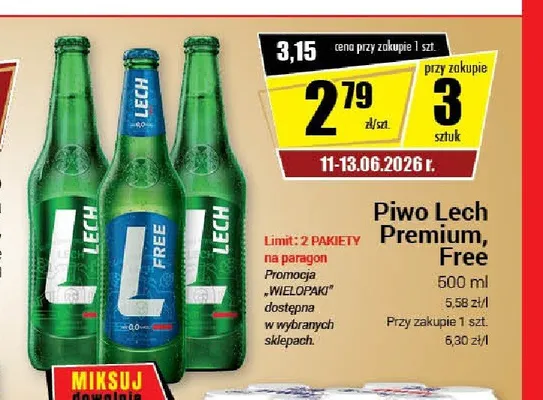 Piwo Lech Premium promocja w Premium Nasz Sklep