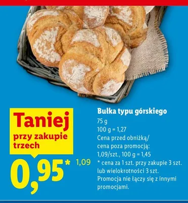 Bułka typu górskiego Lidl promocja w Lidl