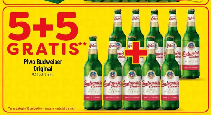 Piwo Budweiser Original promocja w POLOmarket