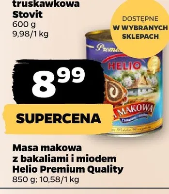 Masa makowa z bakaliami i miodem promocja w Netto