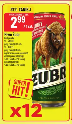 Piwo Żubr promocja w POLOmarket