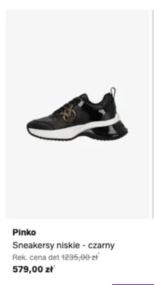 Sneakersy niskie Pinko czarne promocja w Lounge by Zalando