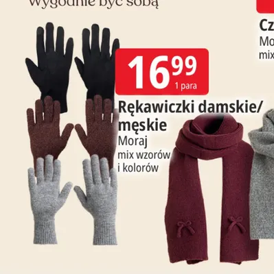 Rękawiczki damskie Moraj promocja w Leclerc