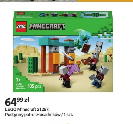 Klocki LEGO Minecraft 21267 Pustynny patrol złosadników promocja w Empik