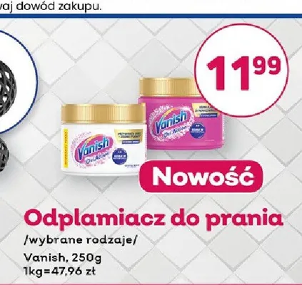 Odplamiacz do prania Vanish promocja w Bliski