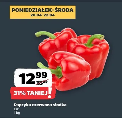 Papryka czerwona słodka luz promocja w Netto