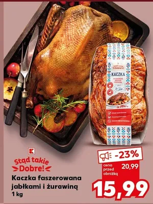 Kaczka faszerowana jabłkami i żurawiną promocja w Kaufland