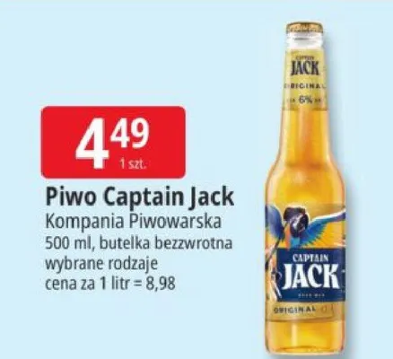 Piwo Captain Jack promocja w Leclerc