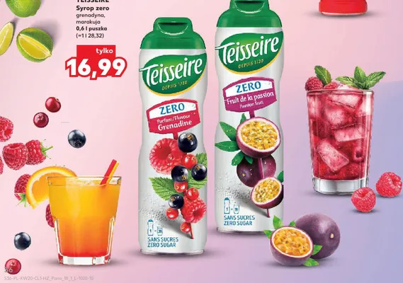 Syrop zero Teisseire promocja w Kaufland