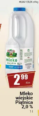 Mleko wiejskie Piątnica 2,0% promocja w Premium Nasz Sklep