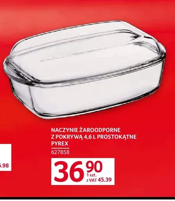 Naczynie żaroodporne z pokrywą 4,6 l prostokątne Pyrex promocja w Selgros