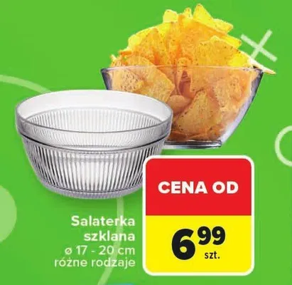 Salaterka szklana 17-20cm promocja w Carrefour Market