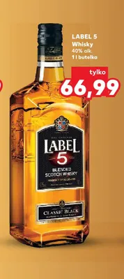 Whisky Label 5 promocja w Kaufland