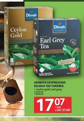 Herbata ekspresowa Dilmah Ceylon Gold promocja w Selgros