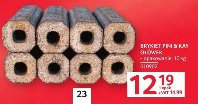 Brykiet pini & kay olówka promocja w Selgros