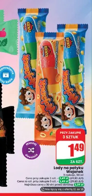 Lody na patyku Wojanek promocja w Dino