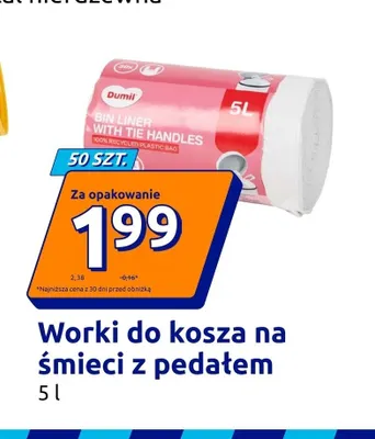 Worki do kosza na śmieci z pedałem 5 l Dumil promocja w Action