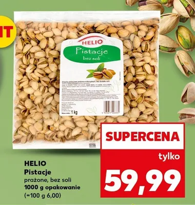 Pistacje prażone, bez soli promocja w Kaufland